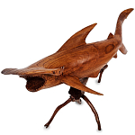 Статуэтка акула-молот деревянная Hammer варинант исполнения - 1 | Loft Concept в Барнауле