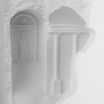 Встраиваемый в стену гипсовый светильник под покраску в античном стиле Antiquity Athena варинант исполнения - 8 | Loft Concept в Барнауле