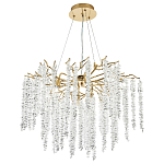 Люстра с декором в виде ветвей с хрустальными подвесками Fairytree Gold Crystal Chandelier 8 варинант исполнения - 2 | Loft Concept в Барнауле
