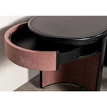 Дизайнерский письменный стол овальной формы с 2-мя выдвижными ящиками по бокам Parsec варинант исполнения - 4 | Loft Concept в Барнауле