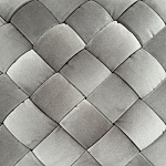 Пуф плетеный велюровый светло-бежевый  Soft Wicker Pouf варинант исполнения - 2 | Loft Concept в Барнауле