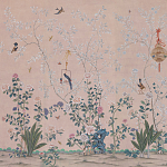 Обои ручная роспись Cecily pink варинант исполнения - 1 | Loft Concept в Барнауле