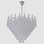 Люстра с подвесками из рифленного стекла в форме капель Textured Glass Chandelier варинант исполнения - 12 | Loft Concept в Барнауле