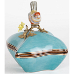 Фарфоровая шкатулка с птицей Eden Garden Blue варинант исполнения - 2 | Loft Concept в Барнауле