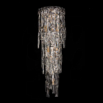 Бра с каскадом из прозрачного хрусталя и корпусом из металла цвета хром Constant Sparks варинант исполнения - 8 | Loft Concept в Барнауле