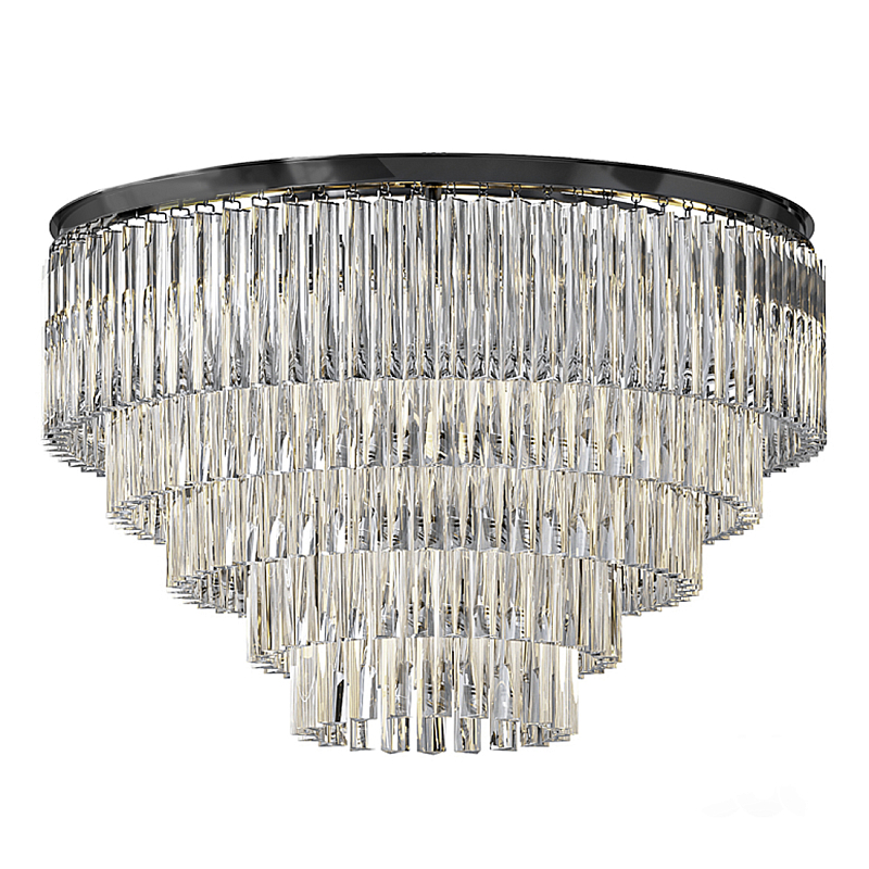 Люстра Odeon C3001–D80/5 Черный Прозрачное Стекло Дымчатый (Smoke) Янтарь (Amber) в Барнауле | Loft Concept 