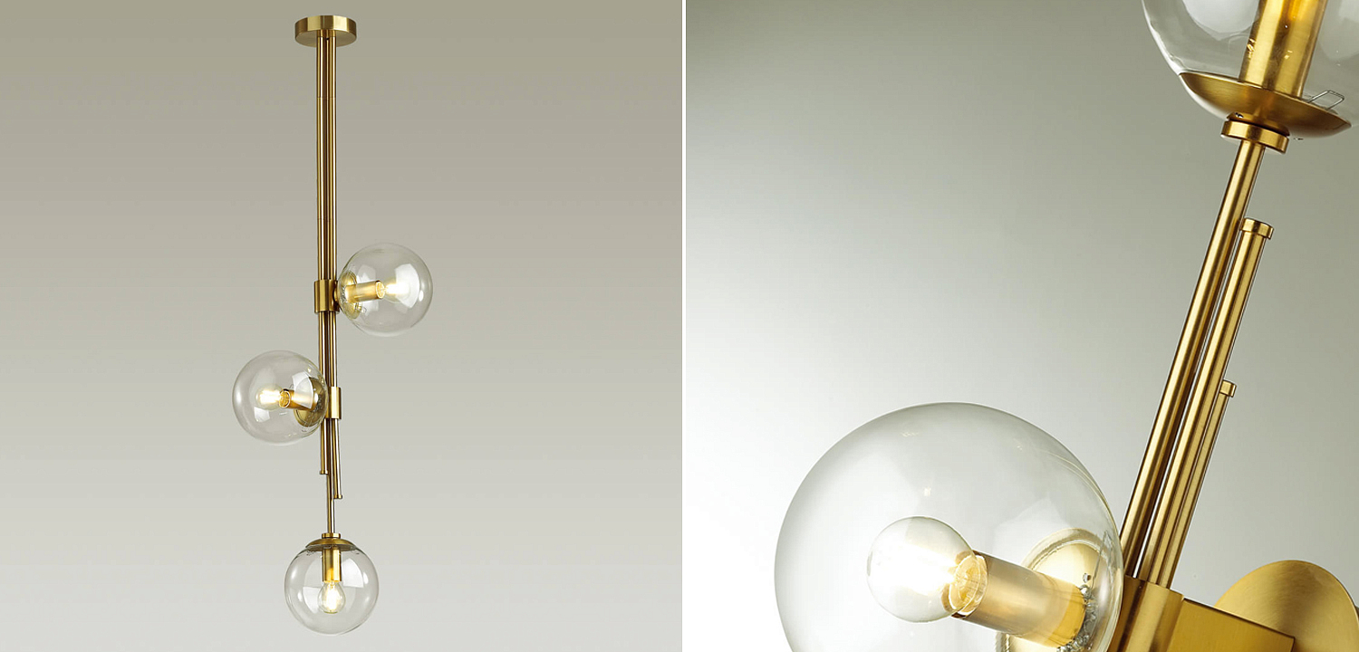 Светильник TRILOGY Ceiling Light Clear glass 100 Светильник TRILOGY Ceiling Light Clear glass 100 - Loft-Concept в Барнауле