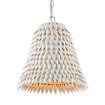 Подвесной светильник белый металлический в форме колокола White Natural Lines варинант исполнения - 2 | Loft Concept в Барнауле