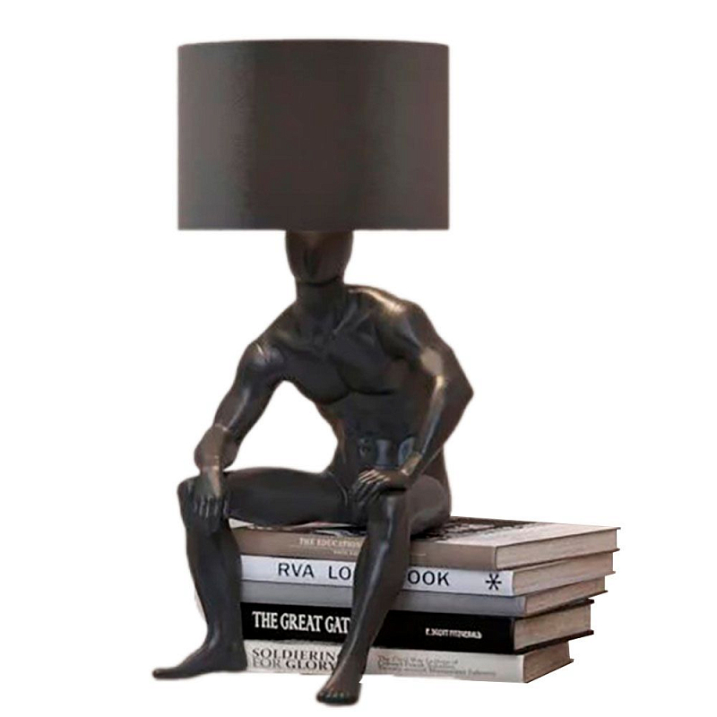 Настольная лампа с абажуром GERTY LAMP Белый Красный Золотой Черный Серебряный Настольная лампа с абажуром GERTY LAMP Белый Красный Золотой Черный Серебряный в Барнауле | Loft Concept