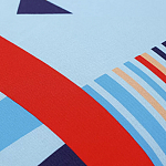 Подушка декоративная из хлопка по мотивам нанайских орнаментов Ural and Siberian Patterns варинант исполнения - 4 | Loft Concept в Барнауле