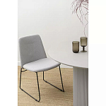 Стул мягкий светло-серый Chair Gray Runners варинант исполнения - 9 | Loft Concept в Барнауле