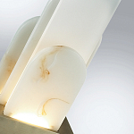 Настольная лампа с белыми вертикальными элементами Alabaster Totem   варинант исполнения - 7 | Loft Concept в Барнауле