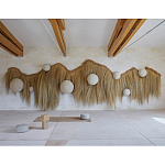 Большая дизайнерская Инсталляция из соломы RAFFIA Installation  варинант исполнения - 3 | Loft Concept в Барнауле