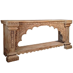 Большая Этническая Консоль с резным орнаментом  варинант исполнения - 1 | Loft Concept в Барнауле