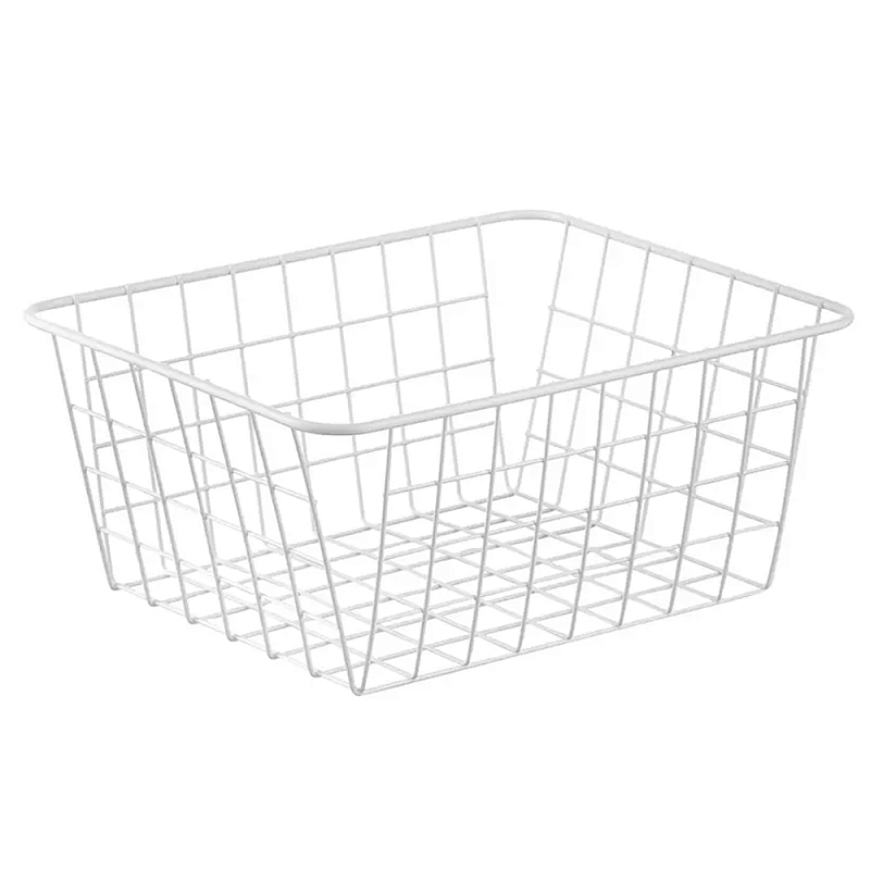 Корзина для хранения железная Iron Basket S Белый Черный Корзина для хранения железная Iron Basket S Белый Черный в Барнауле | Loft Concept