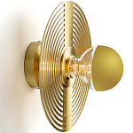 Бра в виде металлического диска Amadis Gold Wall Lamp варинант исполнения - 2 | Loft Concept в Барнауле