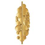 Бра светодиодное из многослойных золотых дисков Metal Disc Chandelier варинант исполнения - 2 | Loft Concept в Барнауле