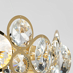 Люстра подвесная из золотых колец 57 см Golden Circles варинант исполнения - 7 | Loft Concept в Барнауле