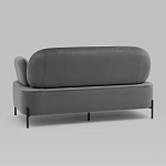 Диван в велюровой обивке серого цвета COLOR BLOCK варинант исполнения - 4 | Loft Concept в Барнауле