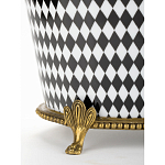 Фарфоровое кашпо Black and white square варинант исполнения - 4 | Loft Concept в Барнауле