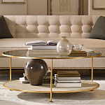 Кофейный стол круглый с полкой на 3-х ножках Round Textured Coffee Table варинант исполнения - 1 | Loft Concept в Барнауле