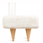 Керамический столик на деревянных ножках «Квадро» варинант исполнения - 4 | Loft Concept в Барнауле