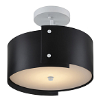 Потолочный светильник круглый светодиодный Semicircular White Panels чёрный варинант исполнения - 2 | Loft Concept в Барнауле