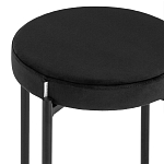 Табурет с мягким круглым сиденьем RIO Black варинант исполнения - 4 | Loft Concept в Барнауле