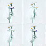 Плитка с узором Ромашки варинант исполнения - 1 | Loft Concept в Барнауле