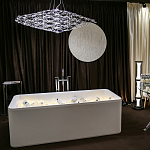 Люстра подвесная с тонкой металлической конструкцией цвета хром Quasar варинант исполнения - 8 | Loft Concept в Барнауле