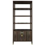 Стеллаж со стеклянными полками Elsa Dreams Walnut варинант исполнения - 7 | Loft Concept в Барнауле