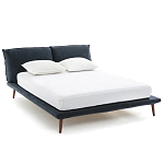 Двуспальная кровать с мягким изголовьем Daniel Bed варинант исполнения - 1 | Loft Concept в Барнауле