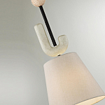 Подвесной светильник с бежевым тканевым плафоном Flourish варинант исполнения - 4 | Loft Concept в Барнауле