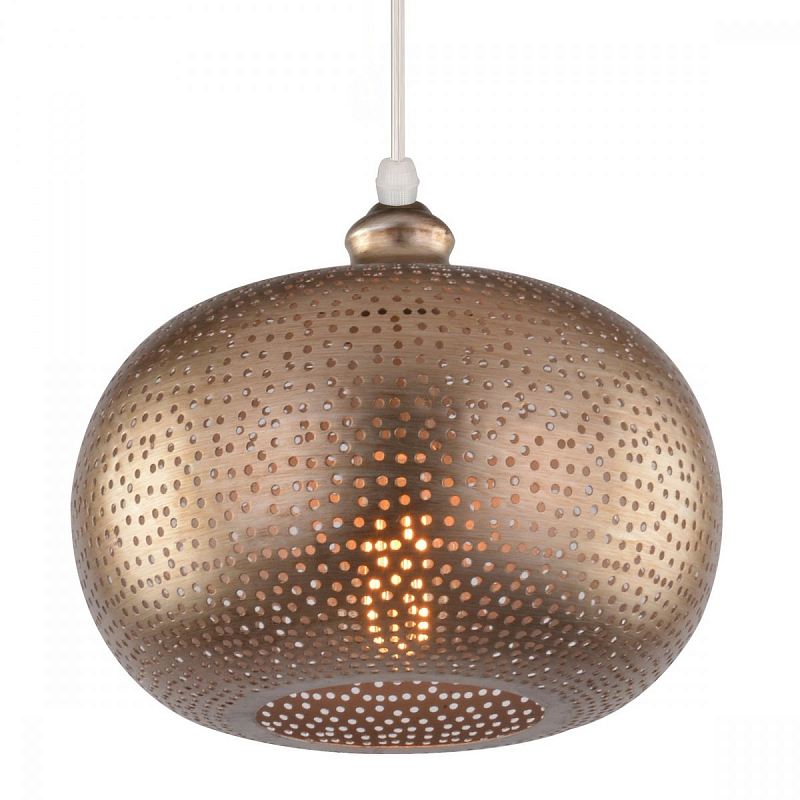 Подвесной светильник perforation oriental ornament sphere Золотой в Барнауле | Loft Concept 