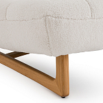 Кресло с обивкой букле Lino White  Boucle Armchair варинант исполнения - 5 | Loft Concept в Барнауле