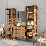 Комод из массива дуба с 3-мя ящиками Tasteful Furniture варинант исполнения - 3 | Loft Concept в Барнауле