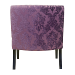 Полукресло с мягкой обивкой из жаккарда на 4-х ножках из массива березы Baroque Armchair violet варинант исполнения - 2 | Loft Concept в Барнауле