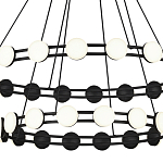 Люстра двухъярусная с круглыми светодиодными источниками света Maxine Light варинант исполнения - 5 | Loft Concept в Барнауле