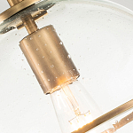 Потолочный светильник с прозрачным стеклянным шаром с эффектом пузырьков Hinkley варинант исполнения - 18 | Loft Concept в Барнауле