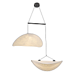 Подвесной светильник с белыми плафонами в форме облака Диаметр 60+60 см Cloud Junction варинант исполнения - 1 | Loft Concept в Барнауле