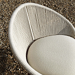 Дизайнерское уличное кресло с веревочной спинкой PETALO Armchair варинант исполнения - 4 | Loft Concept в Барнауле