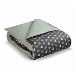 Постельное белье из сатина с принтом треугольники 150х200 см Triangular Dreams варинант исполнения - 1 | Loft Concept в Барнауле