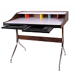 Письменный стол с 2-мя чёрными выдвижными ящиками и нишей с цветными разделителями Ballan варинант исполнения - 3 | Loft Concept в Барнауле