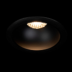 Встраиваемый спот светодиодный круглый черного цвета с углублением Ombra Lux  варинант исполнения - 1 | Loft Concept в Барнауле