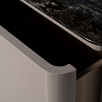 Тумба под телевизор с мраморной столешницей Presentability варинант исполнения - 4 | Loft Concept в Барнауле