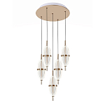 Люстра подвесная с прозрачными фактурными плафонами Reflection of Light варинант исполнения - 1 | Loft Concept в Барнауле