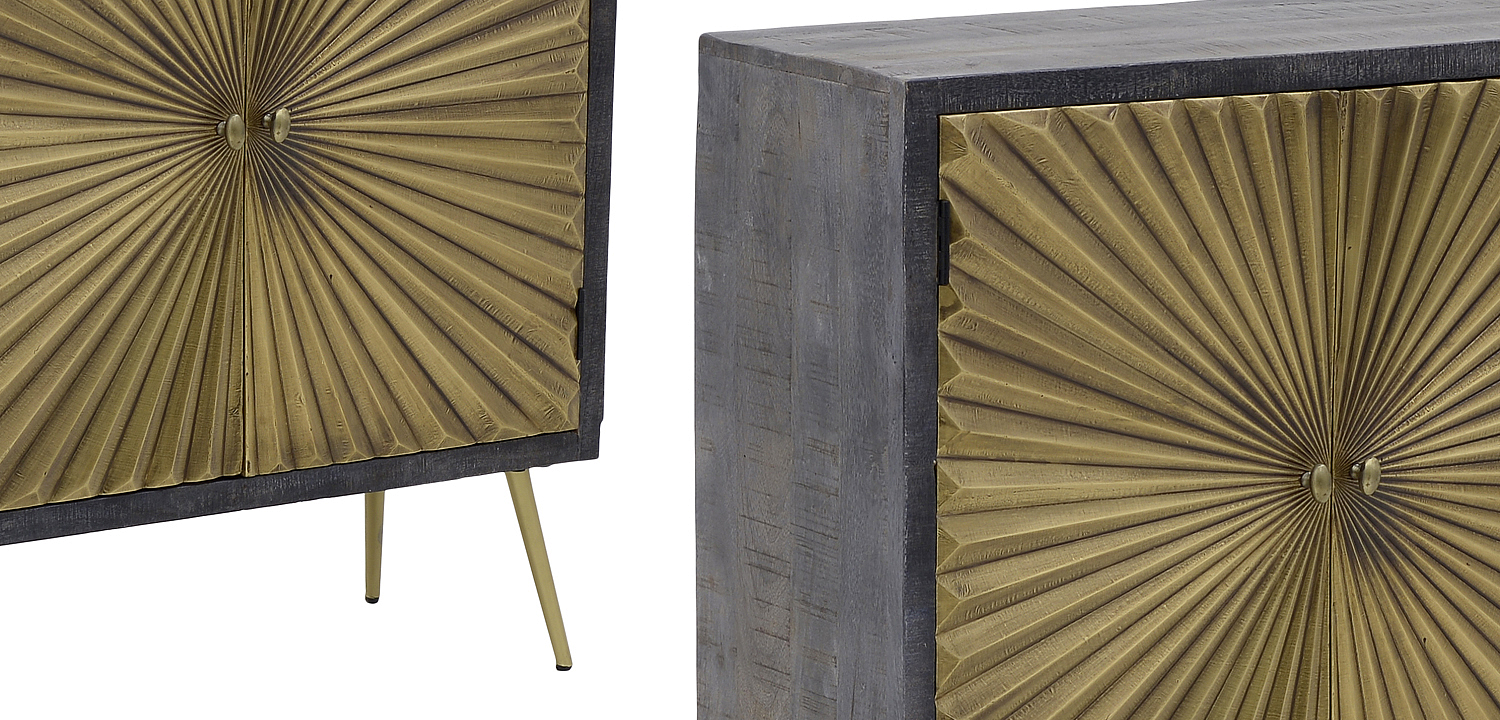 Комод с рельефным фасадом Loritz Sun Chest of Drawers Комод с рельефным фасадом Loritz Sun Chest of Drawers - Loft-Concept в Барнауле