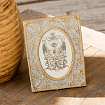 Декоративный постер в раме с рельефным растительным узором арабески New Collection of Arabesques Poster варинант исполнения - 5 | Loft Concept в Барнауле