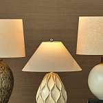 Настольная лампа с волнистым узором и абажуром в форме конуса Macrame варинант исполнения - 4 | Loft Concept в Барнауле