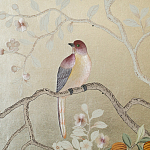 Обои ручная роспись Temple Newsam White Gold gilded silk варинант исполнения - 5 | Loft Concept в Барнауле